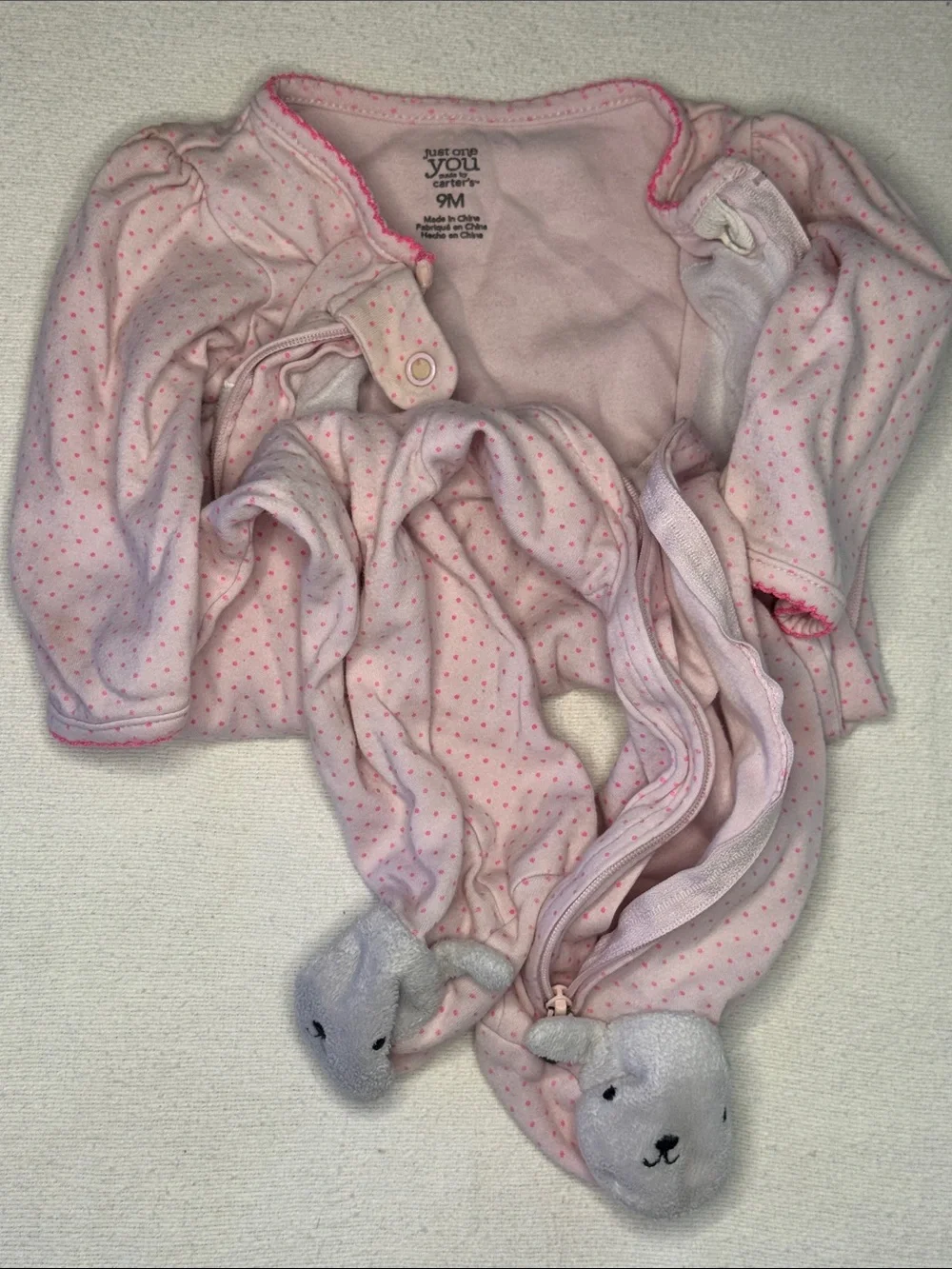 Carter's Baby Footie One-Piece Pajama Bundle-9months